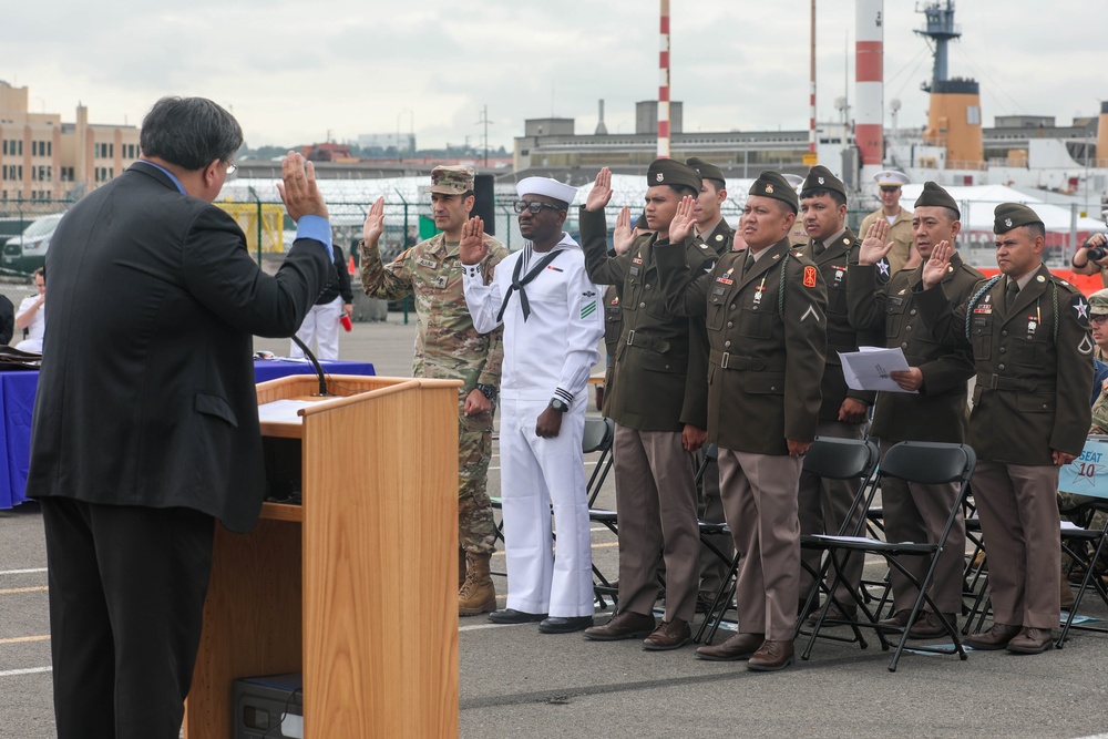 Seattle Fleet Week Naturalization Ceremony