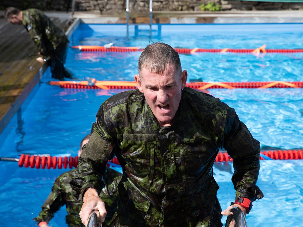 DVIDS - Images - Capt. Zachary Grimes exits the pool [Image 5 of 7]