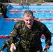 Capt. Zachary Grimes exits the pool