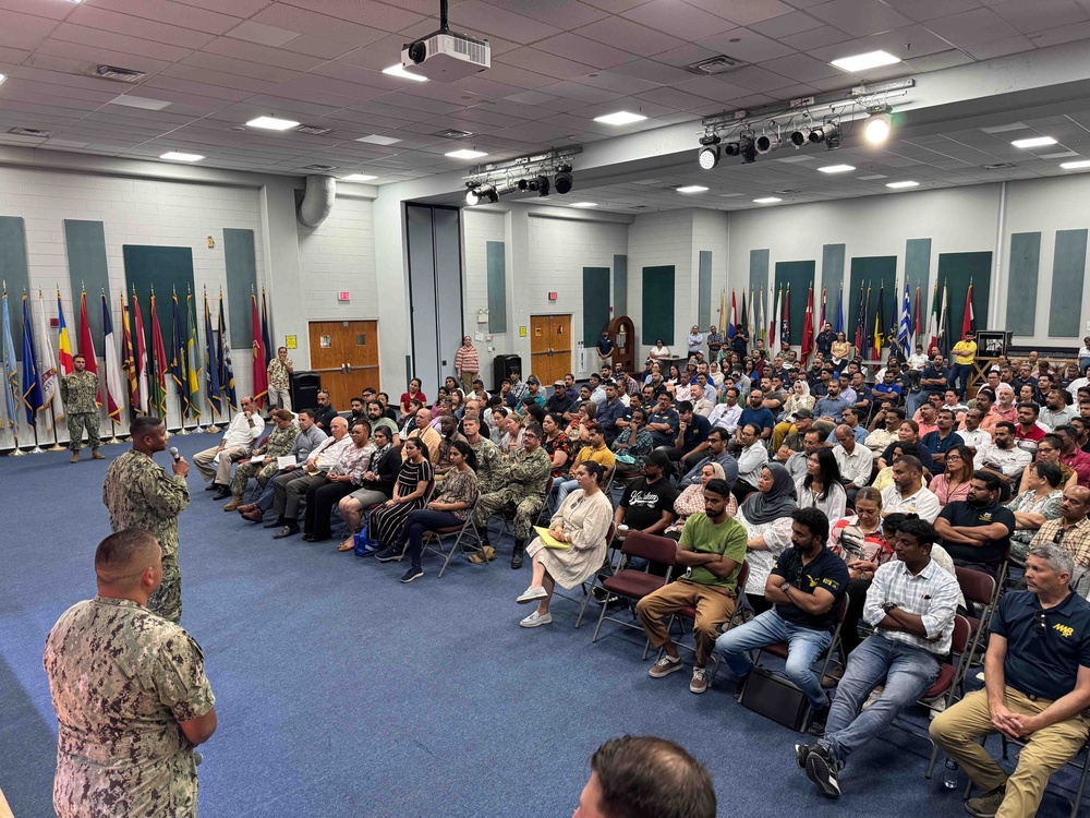 NSA Bahrain Hosts BG Town Hall