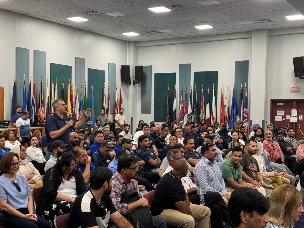 NSA Bahrain Hosts BG Town Hall