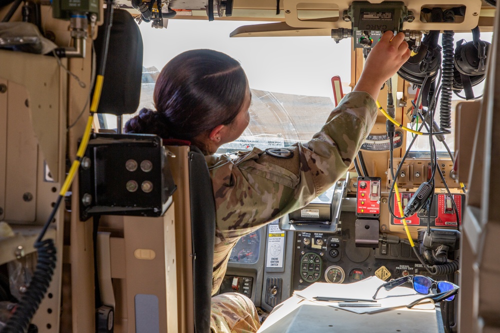 401AFSB issues 38 MaxxPro MRAP vehicles from APS-5 in support of Operation Inherent Resolve