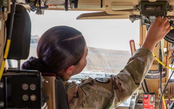 401AFSB issues 38 MaxxPro MRAP vehicles from APS-5 in support of Operation Inherent Resolve