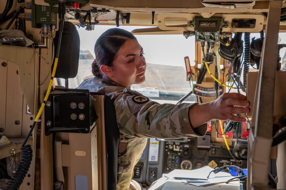 401AFSB issues 38 MaxxPro MRAP vehicles from APS-5 in support of Operation Inherent Resolve