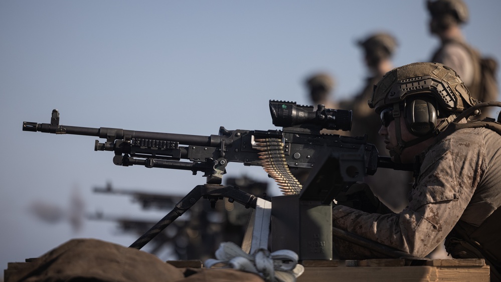 BLT 1/8, 24th MEU (SOC) Crew-Served Weapons Shoot on USS New York (LPD 21)