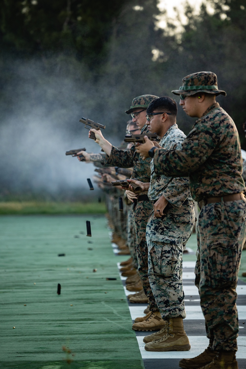 Marines with III MEF complete annual pistol qualification