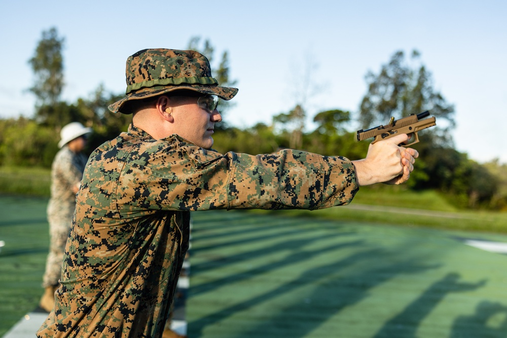 Marines with III MEF complete annual pistol qualification