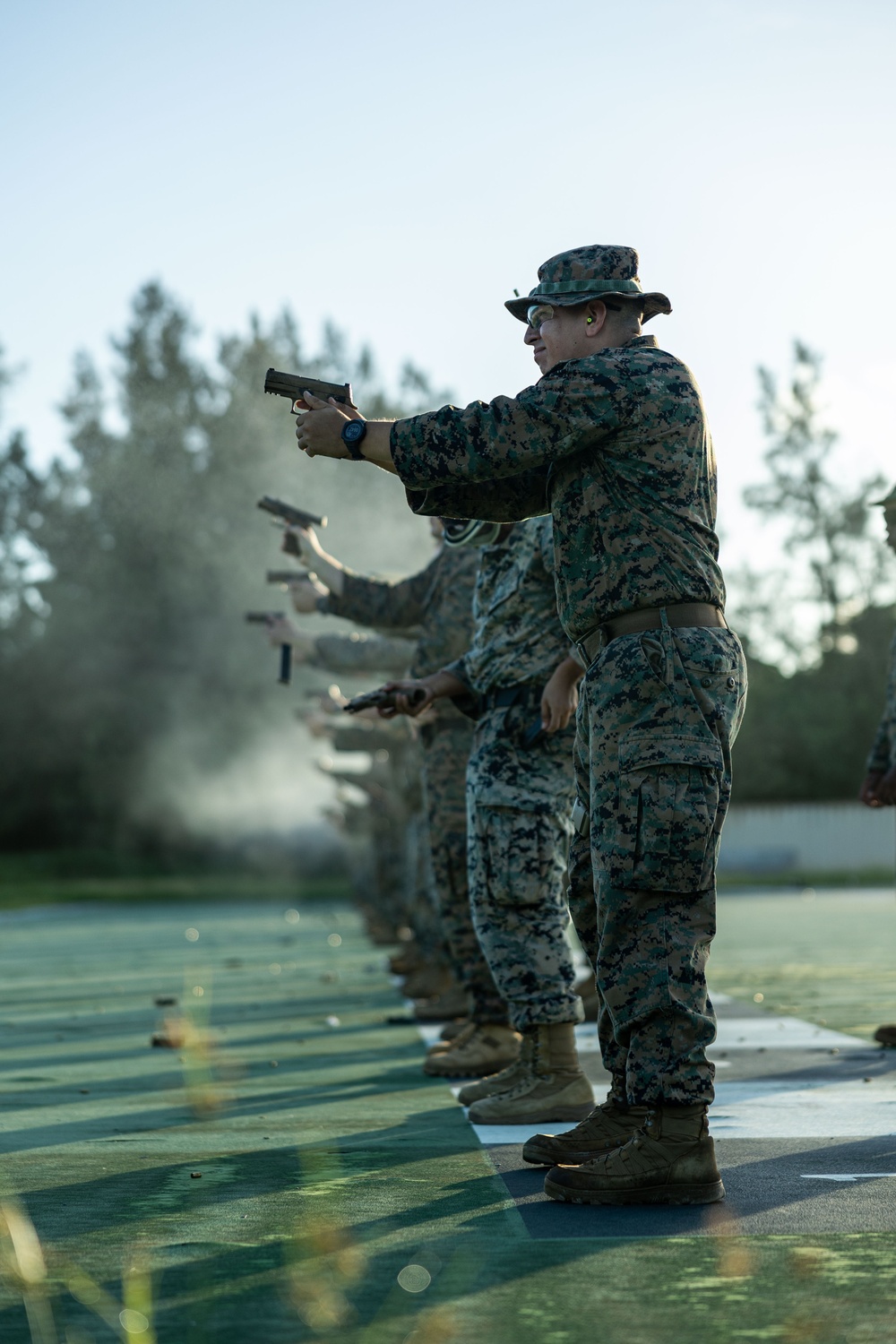 Marines with III MEF complete annual pistol qualification