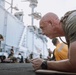 15th MEU Staff NCOs Conduct PT Aboard USS Boxer