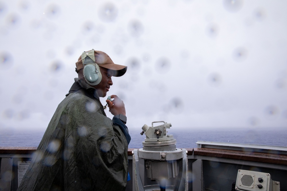 O’Kane Sailor stands watch