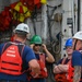 Coast Guard Cutter Northland crew members conduct drills and personnel transfers