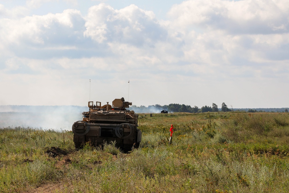 NATO Battle Group Poland conducts Combined Arms Live Fire Exercise