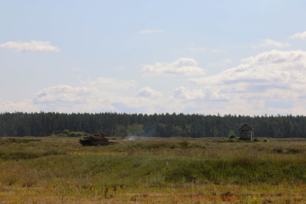 NATO Battle Group Poland conducts Combined Arms Live Fire Exercise