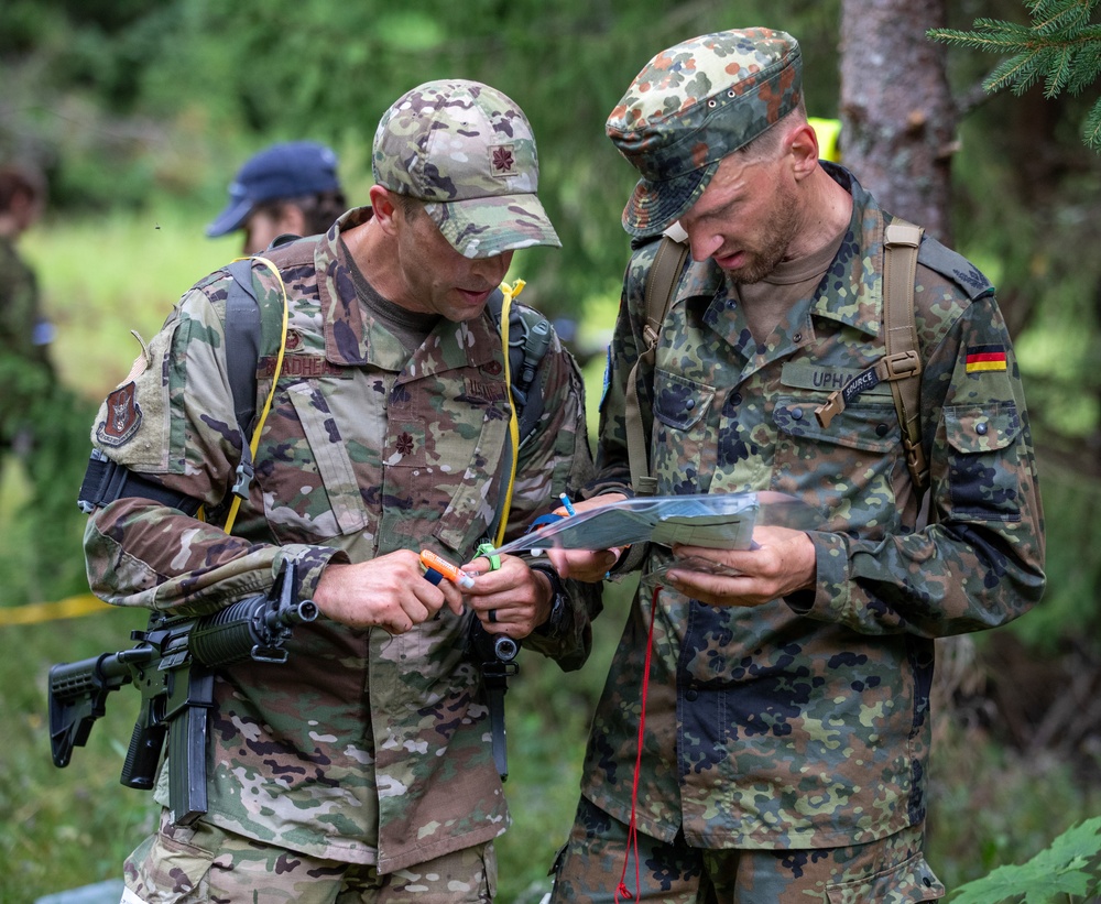 Maj. Sterling Broadhead navigates