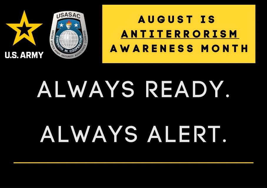 August is Antiterrorism Awareness Month