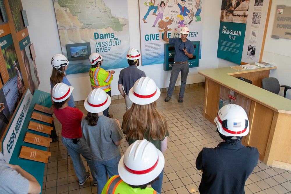 U.S. Army Corps of Engineers, Omaha District summer interns tour Gavins Point Dam