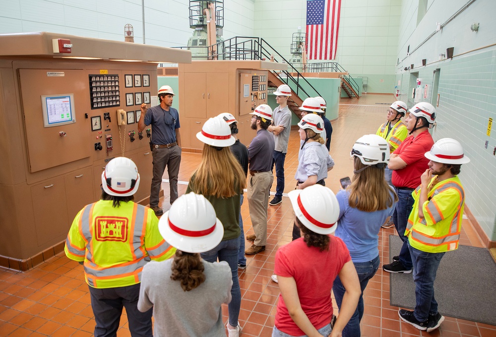 U.S. Army Corps of Engineers, Omaha District summer interns tour Gavins Point Dam