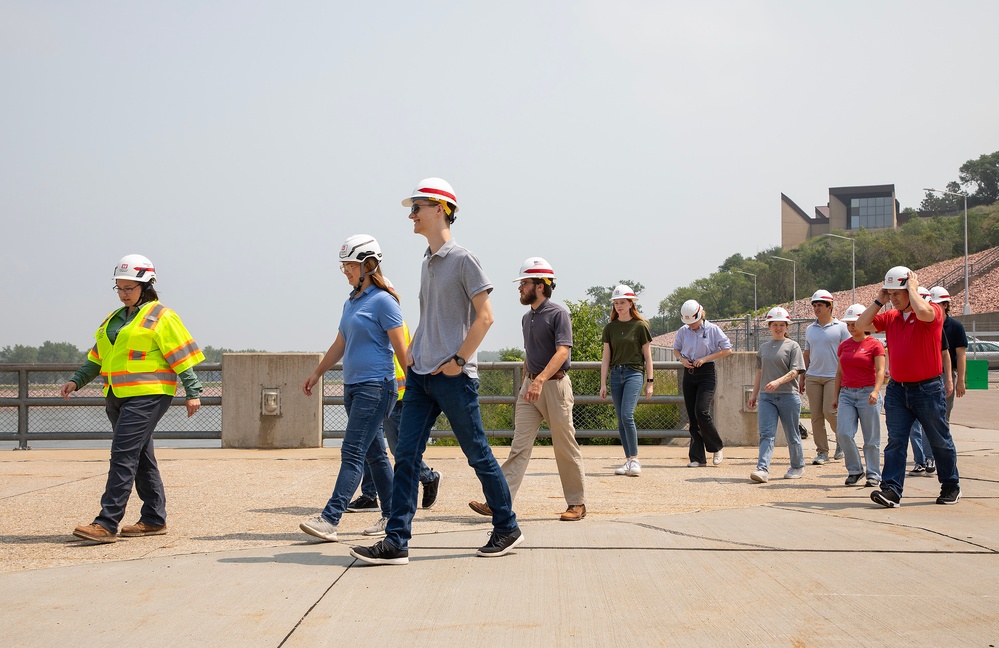 U.S. Army Corps of Engineers, Omaha District summer interns tour Gavins Point Dam