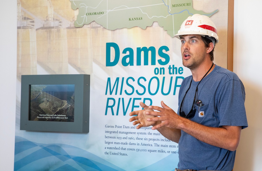 U.S. Army Corps of Engineers, Omaha District summer interns tour Gavins Point Dam