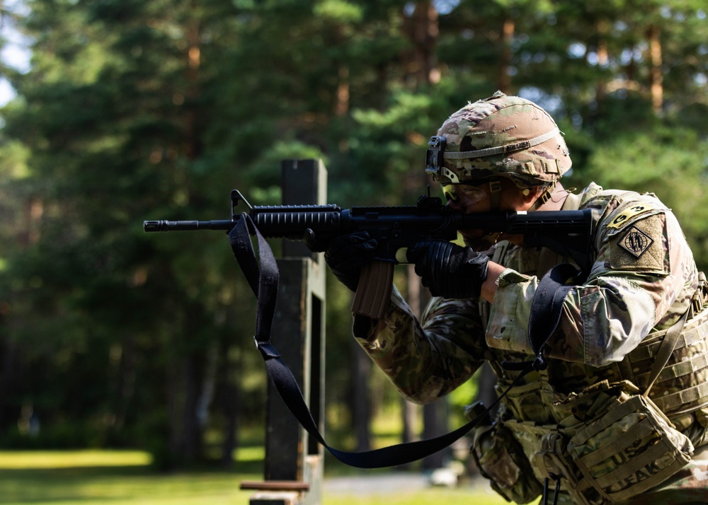 U.S. Army Europe and Africa Best Squad Competition: M4 Range