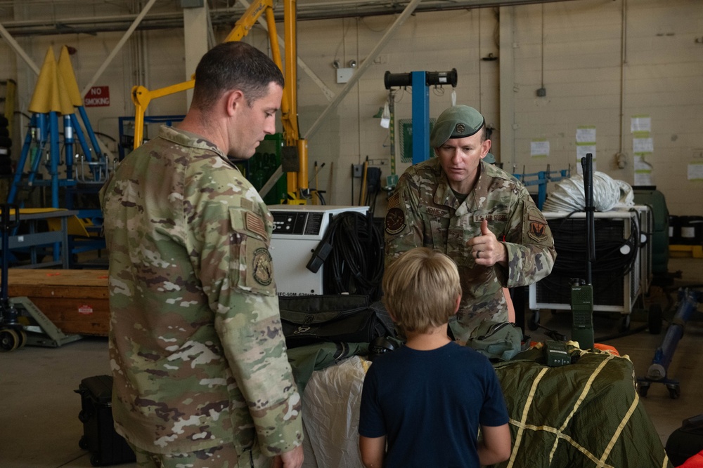 The 325th FW showcases bring your child to work day