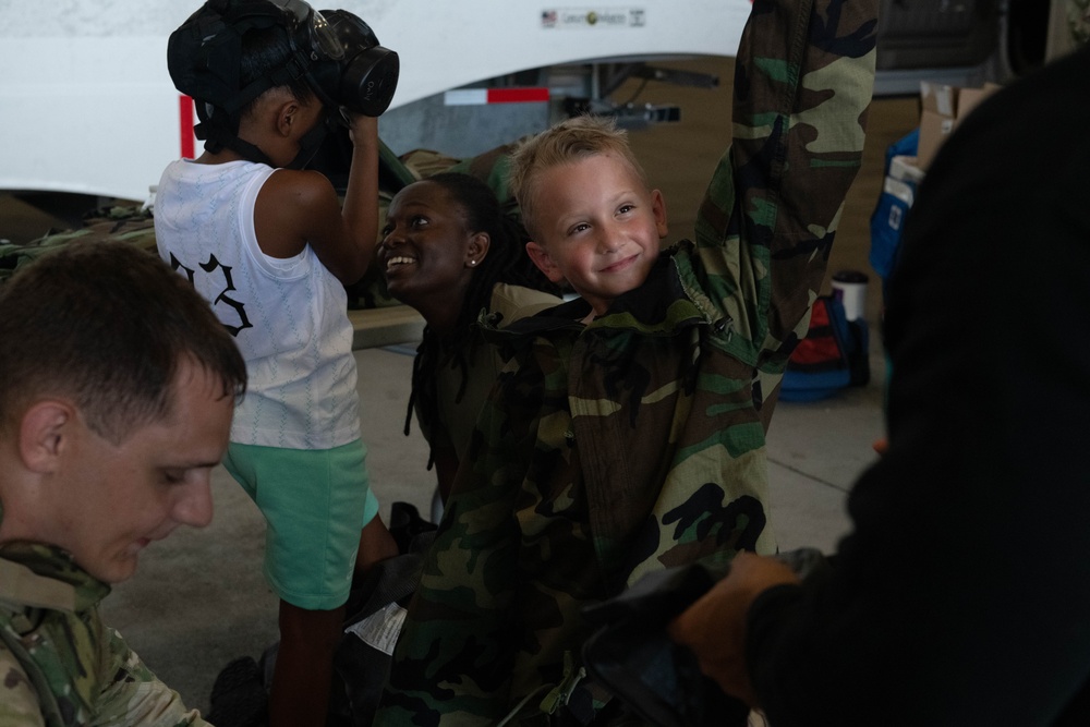 The 325th FW showcases bring your child to work day