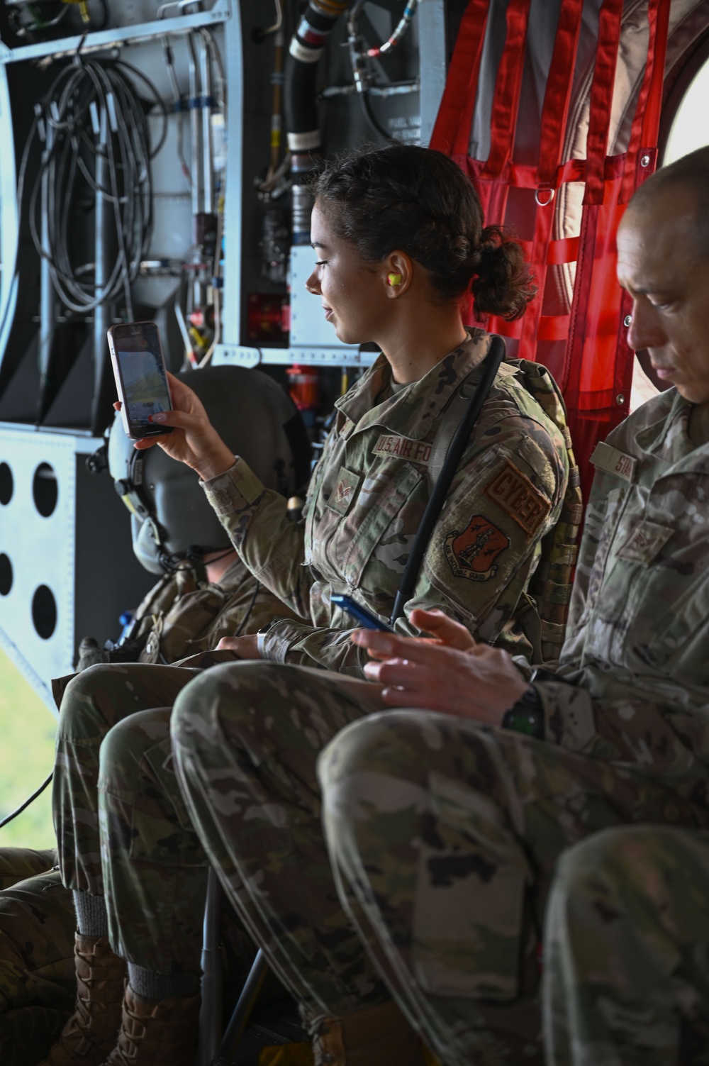 The 117th Air Control Squadron culminates last annual field training with CH-197 incentive flight