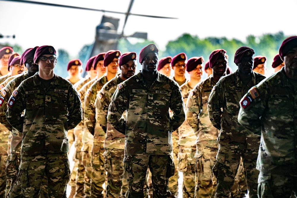 82nd CAB Uncasing Ceremony