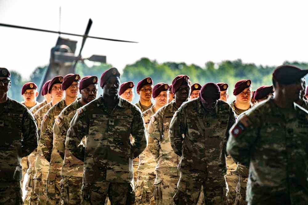 82nd CAB Uncasing Ceremony