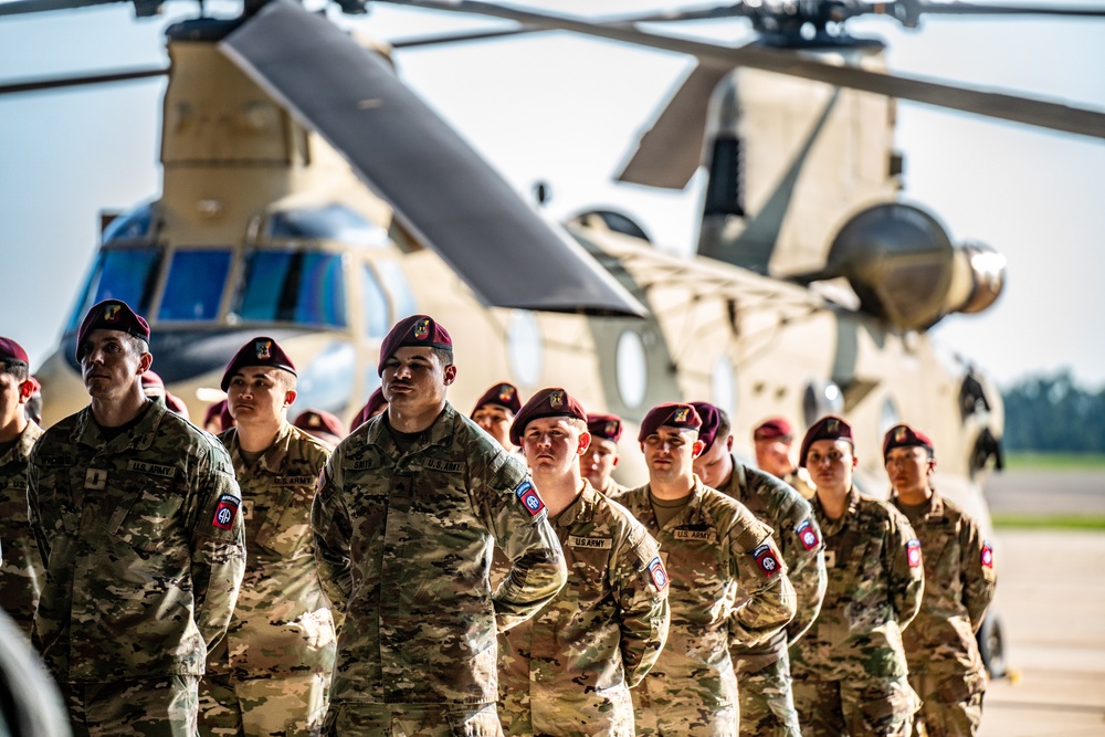 82nd CAB Uncasing Ceremony