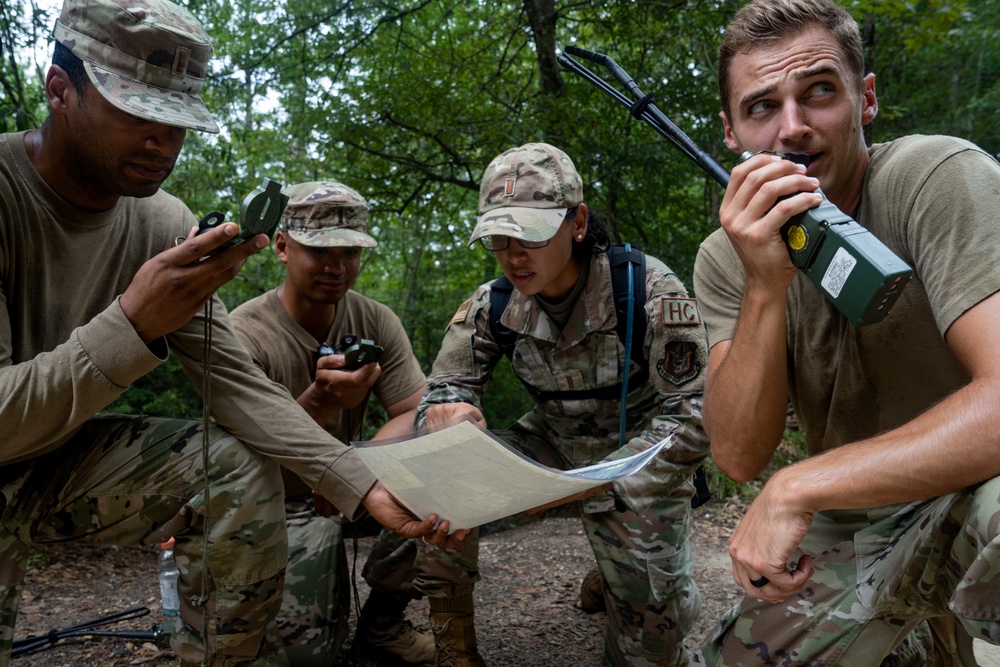 Chaplain candidates learn land navigation during Initial Candidate Training