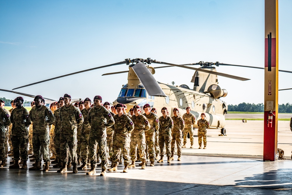 82nd CAB Uncasing Ceremony