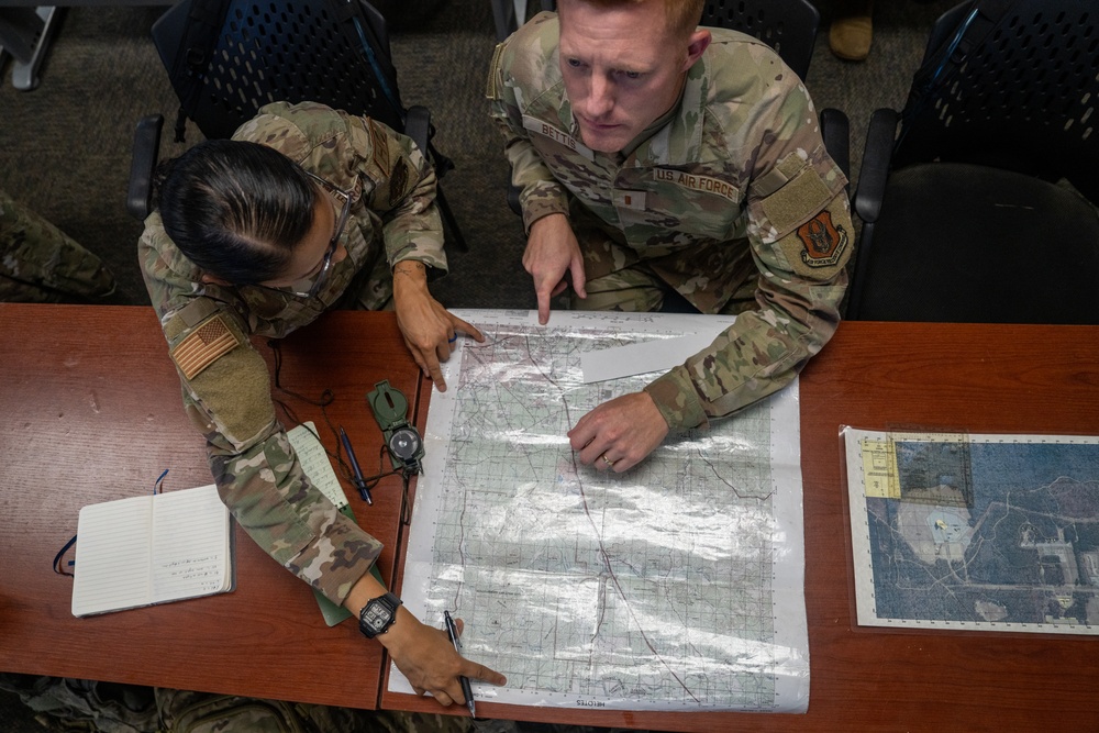 Chaplain candidates learn land navigation during Initial Candidate Training