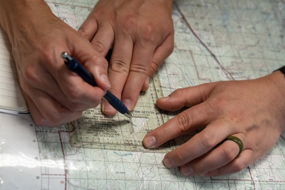 Chaplain candidates learn land navigation during Initial Candidate Training