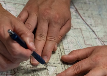 Chaplain candidates learn land navigation during Initial Candidate Training