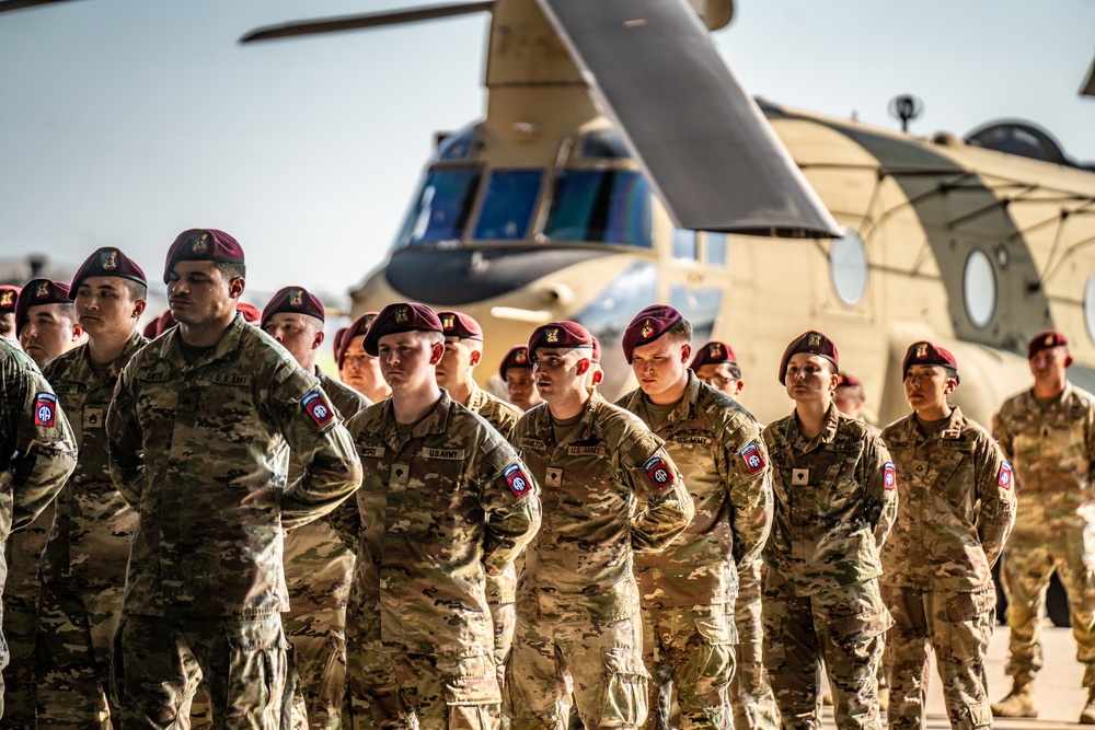 82nd CAB Uncasing Ceremony