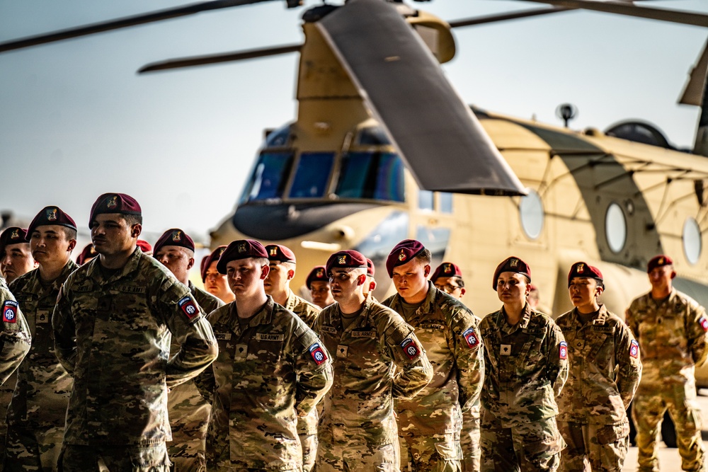 82nd CAB Uncasing Ceremony