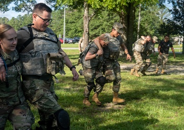 Chaplain candidates learn TCCC from 5th Combat Communications Group