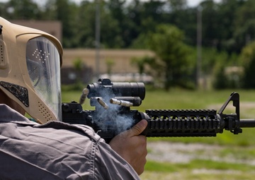 Chaplain candidates partner with 5th CCG Combat Readiness School for simulated live-fire training