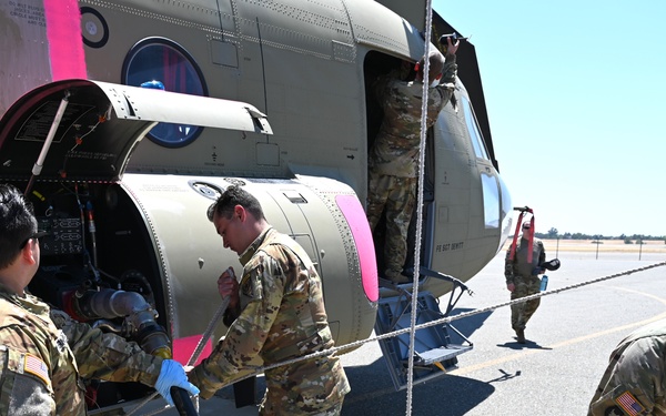 Nevada National Guard aircraft join California National Guard support to combat fires