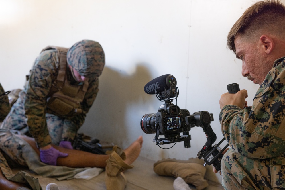 Marines and Sailors demonstrate care under fire