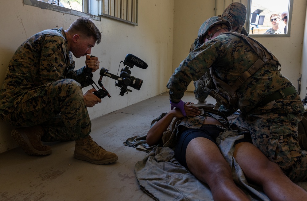 Marines and Sailors demonstrate care under fire