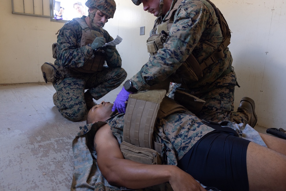Marines and Sailors demonstrate care under fire