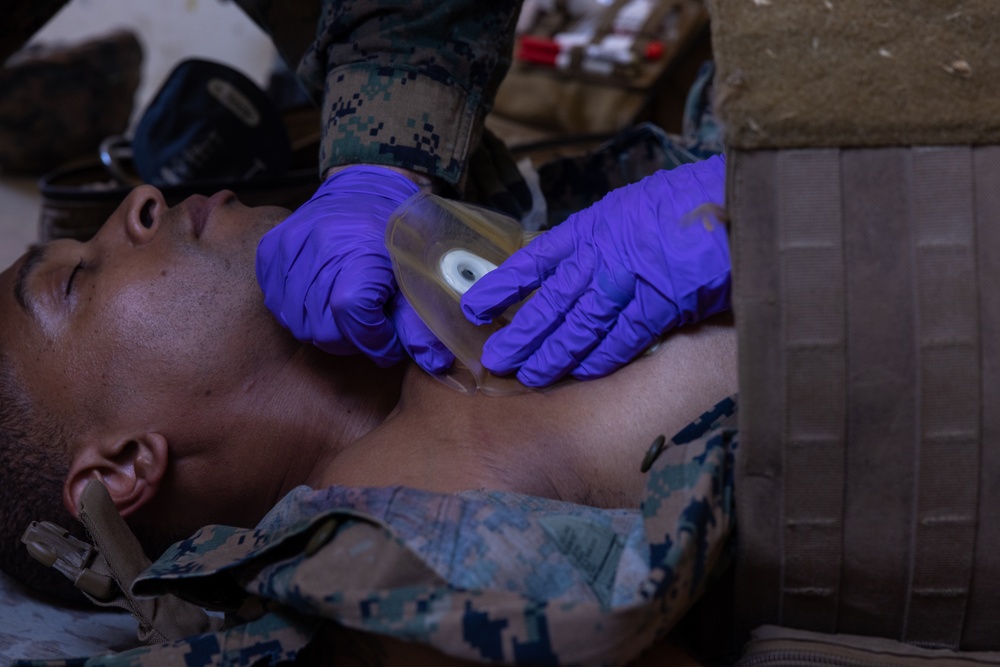 Marines and Sailors demonstrate care under fire
