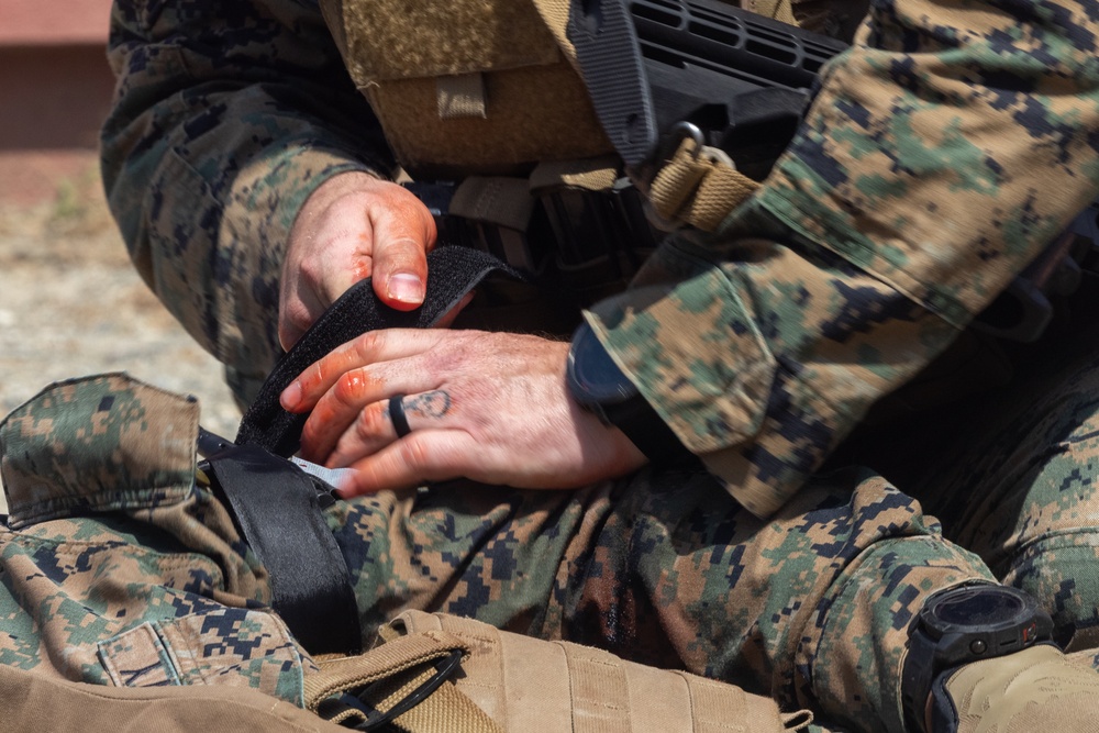 Marines and Sailors demonstrate care under fire