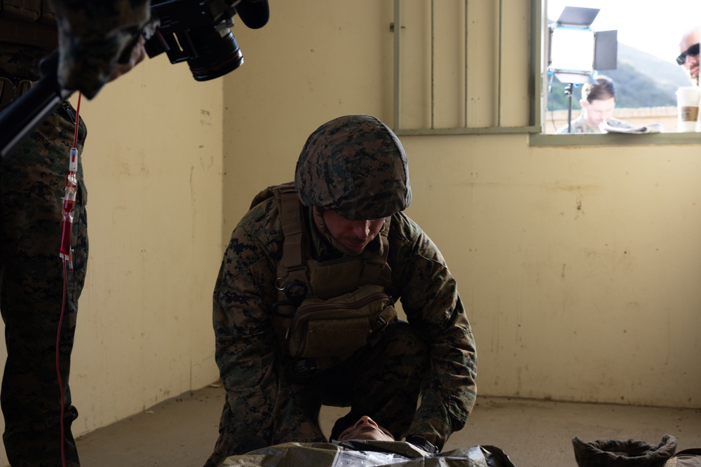 Marines and Sailors demonstrate care under fire