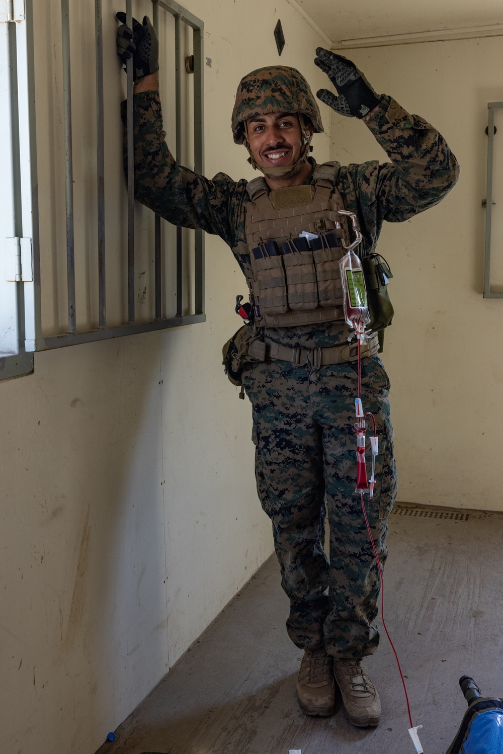 Marines and Sailors demonstrate care under fire
