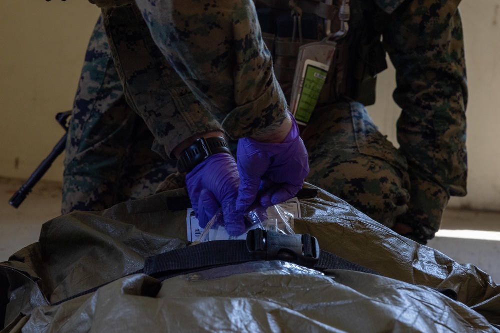 Marines and Sailors demonstrate care under fire