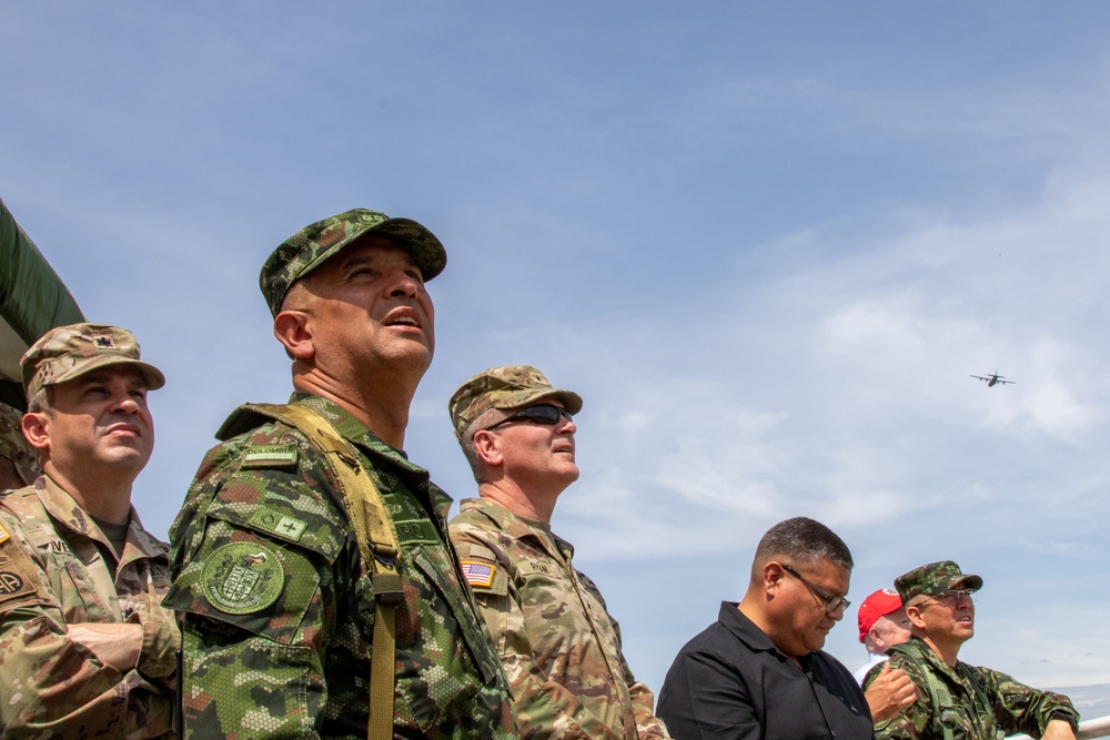 Colombian, 82nd Airborne Division paratroopers conduct final multinational jump during HYDRA III