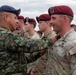 82nd Airborne Division, Colombian paratroopers exchange wings at HYDRA III closing ceremony